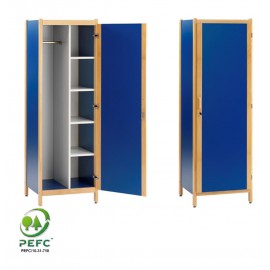 Armoire 1 porte 1/2 Penderie et 1/2 Lingerie de la gamme DREUX