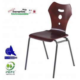 Chaise coque bois polyvalente