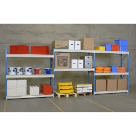Rayonnage mi-lourd L200 x p80 x h300cm