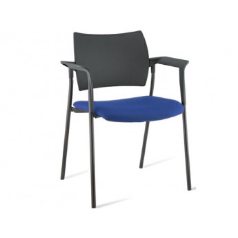 Fauteuil visiteur dossier polypropylene Amets