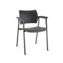 Fauteuil visiteurs assise et dossier polypropylene Amets