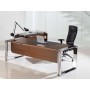 Bureau droit avec enjoliveur melamine open