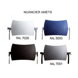 Chaise visiteurs assise et dossier polypropylene Amets