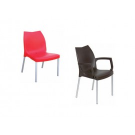 Chaise et fauteuil polypropylene 