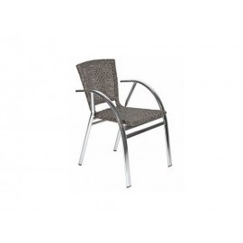 Fauteuil aluminium et tressage