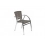 Fauteuil aluminium et tressage